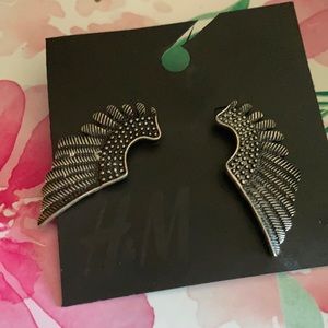 H&M wings earrings